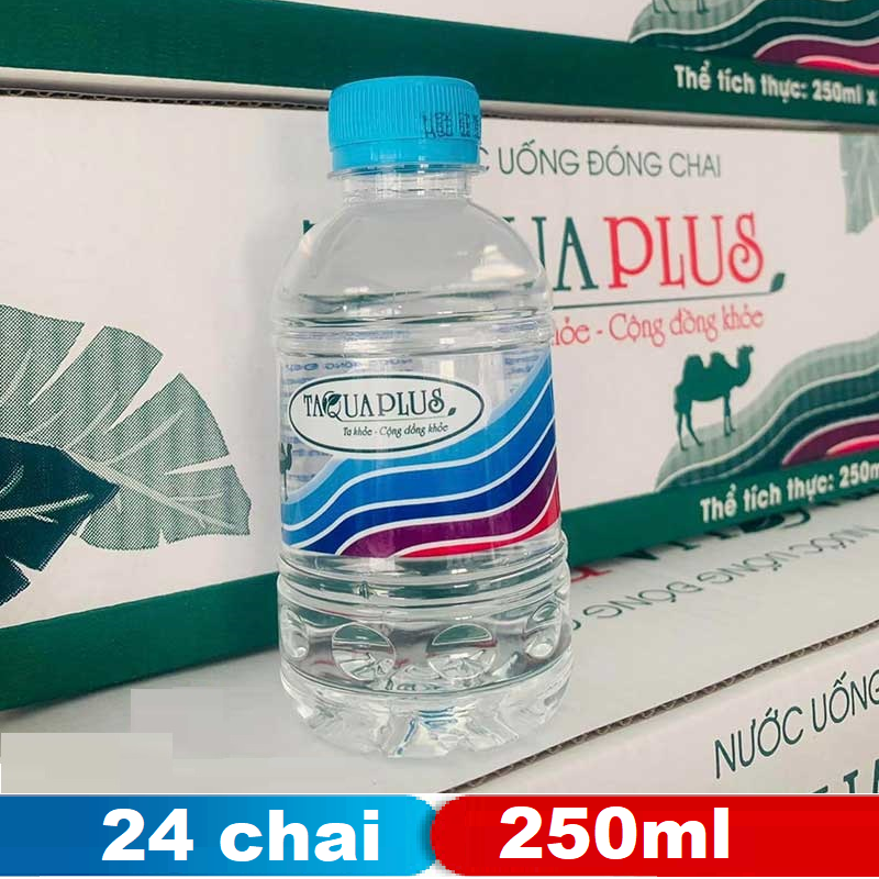 TaquaPlus chai 250ml (thùng 24) chính hãng — đại lý Phúc Anh Water