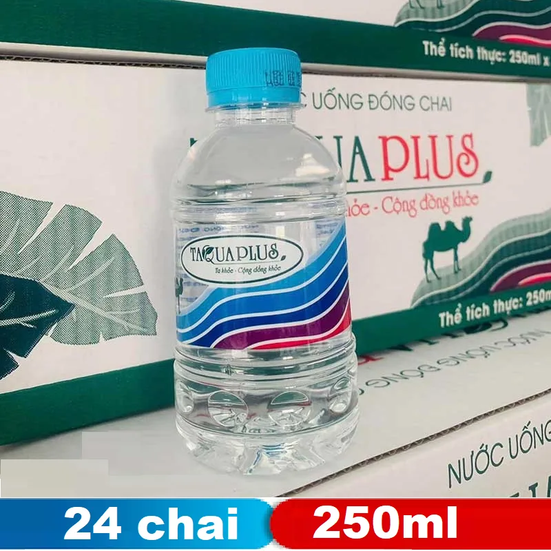 TaquaPlus chai 250ml (thùng 24) chính hãng — đại lý Phúc Anh Water