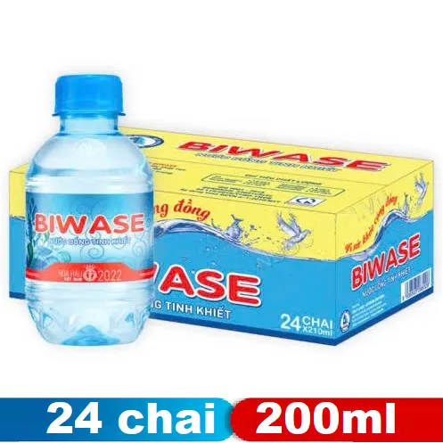 Biwase chai 200ml (thùng 24) chính hãng — đại lý Phúc Anh Water