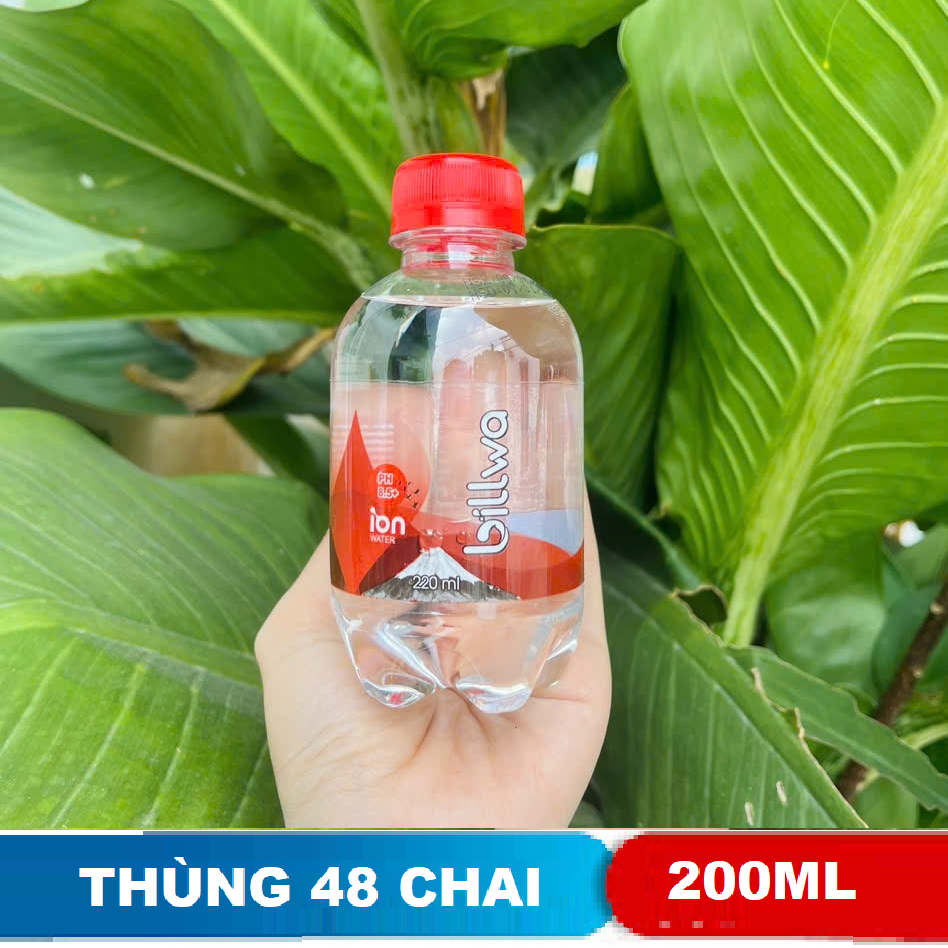 Billwa Ion Water đỏ 220ml (thùng 48) chính hãng — đại lý Phúc Anh Water