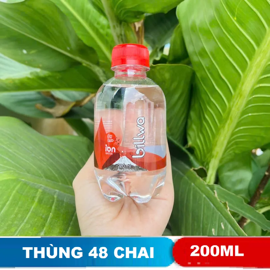Billwa Ion Water đỏ 220ml (thùng 48)