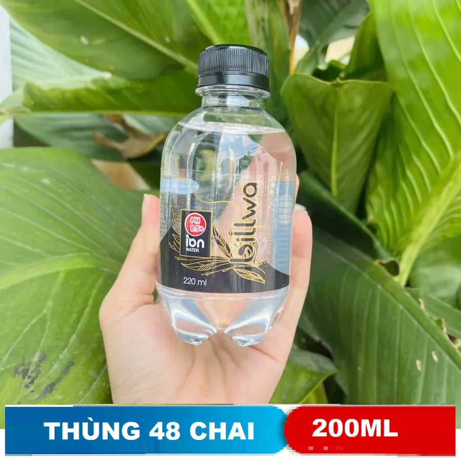 Billwa Ion Water đen 220ml (thùng 48)