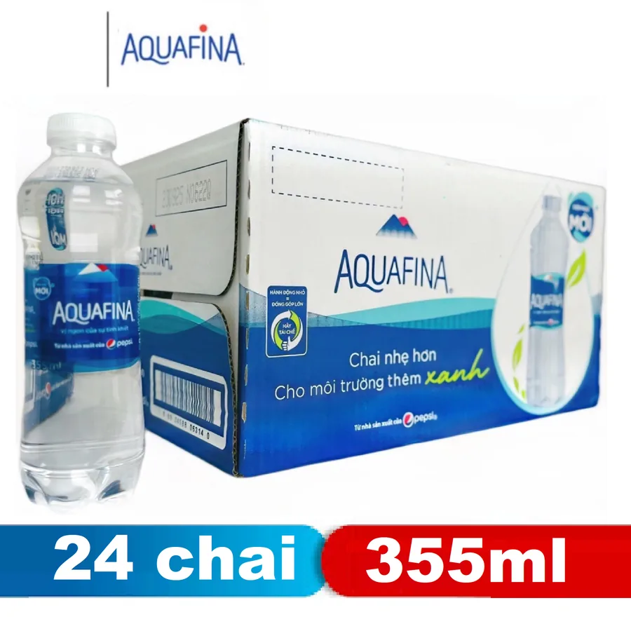Aquafina chai 355ml (thùng 24)