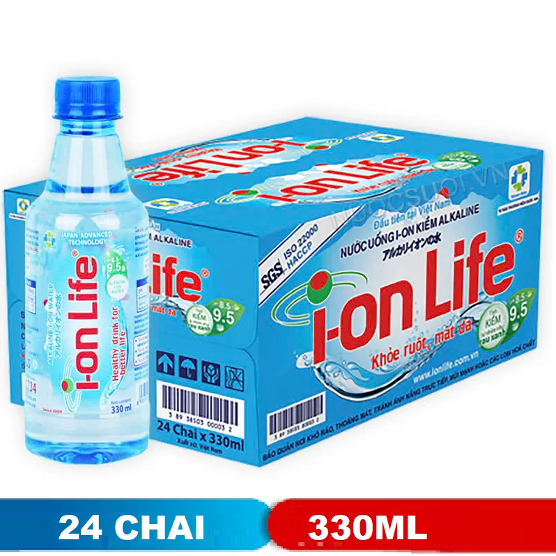 Ion Life chai 330ml (thùng 24)