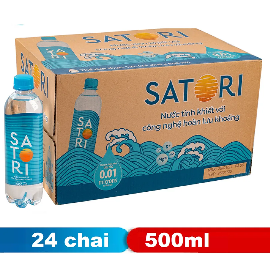 Satori chai 500ml (thùng 24)