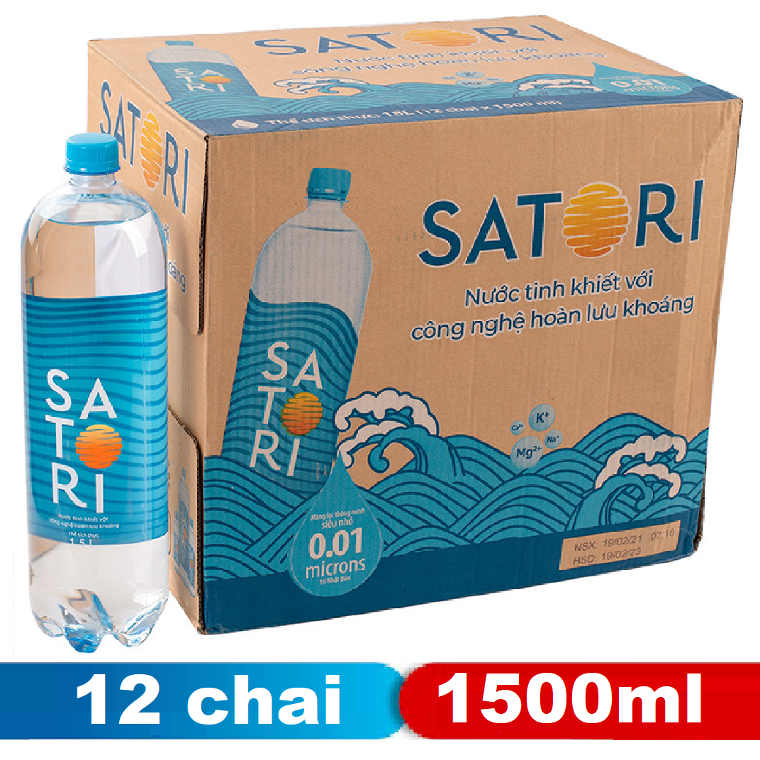 Satori chai 1.5L (thùng 12)