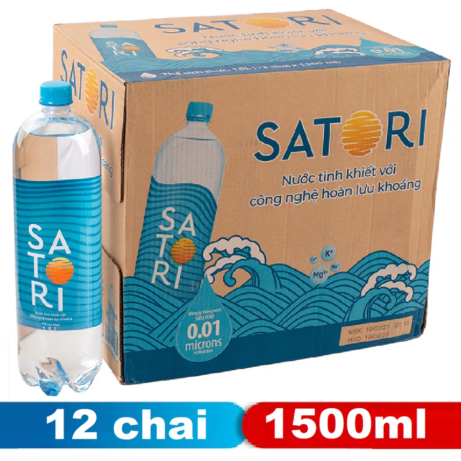 Satori chai 1.5L (thùng 12)