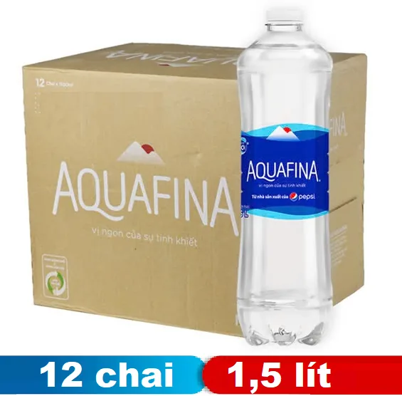 Aquafina chai 1.5L (thùng 12)
