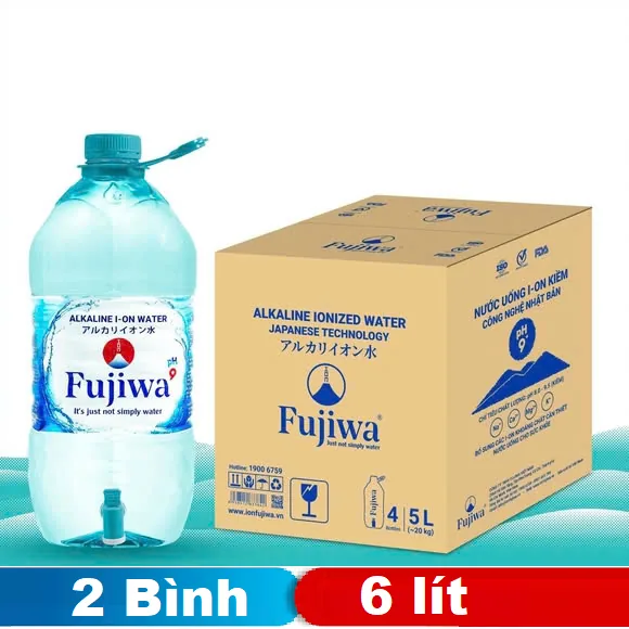 Fujiwa 2 bình 6L có vòi (thùng)